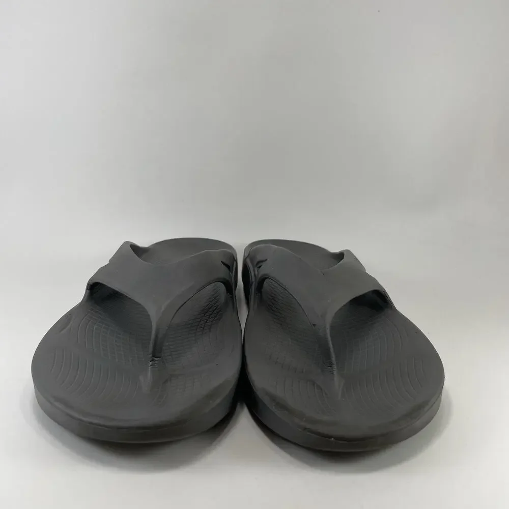 Oofos OOriginal Mens Size 10 Gray Recovery Flip Flops Sandals Sport Men